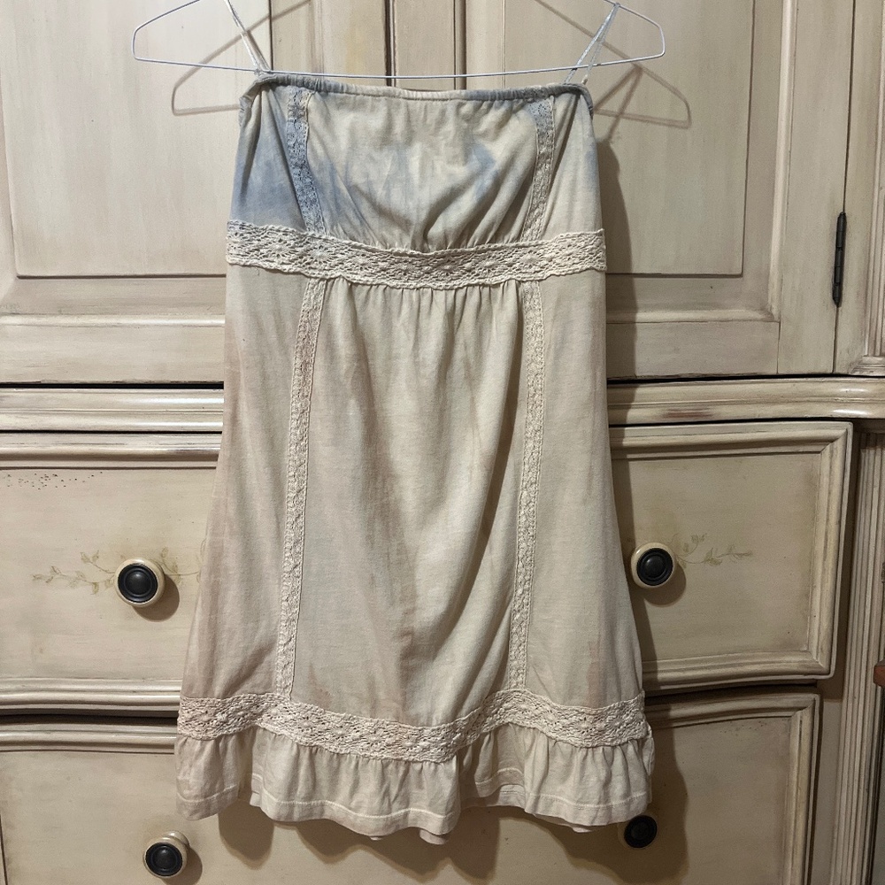Y2k Guess Festival Tie Dye Tube Top Dress/Cover up